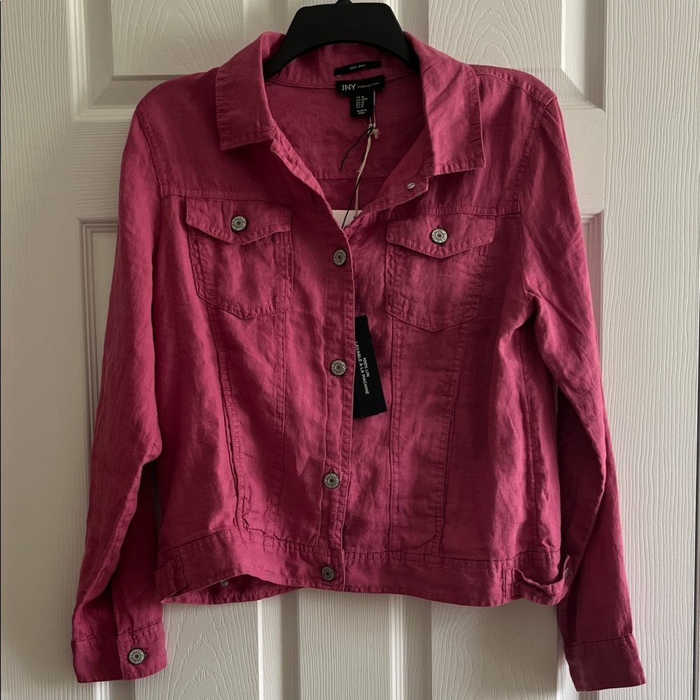 NWT 100% Linen Jones New York Women’s Jacket. Size M.